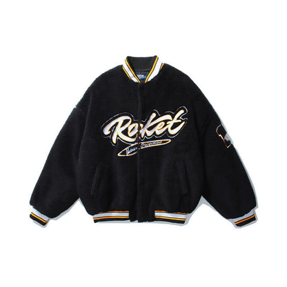 'Rocket' Retro Baseball Jacket