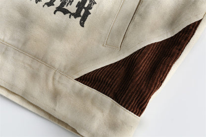 Men's Leather Fashion Printed Jacket