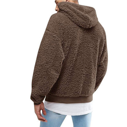 Warm Hoodie Fluffy Fleece Pullover Hooded Sweatshirts
