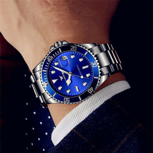Fashion Men Watch Stainless Steel Analog Quartz Classic Wristwatch