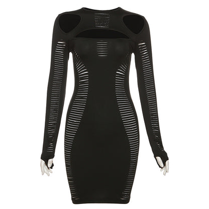 Sexy Women's Fashionable Slim-fit See-Through Dress