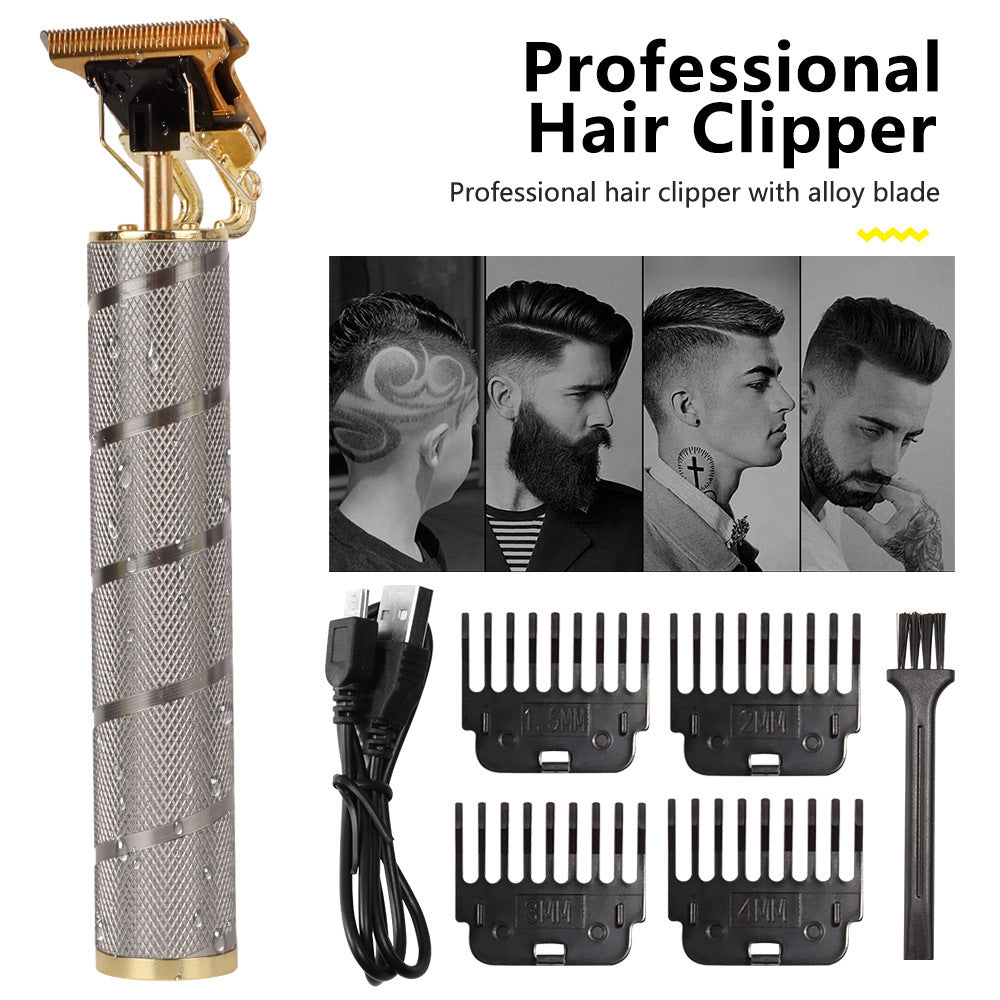 Mens Hair Clipper Set With Oil Clippers