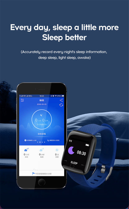 Smart Watch Heart Rate Sleep Monitoring Blood Pressure