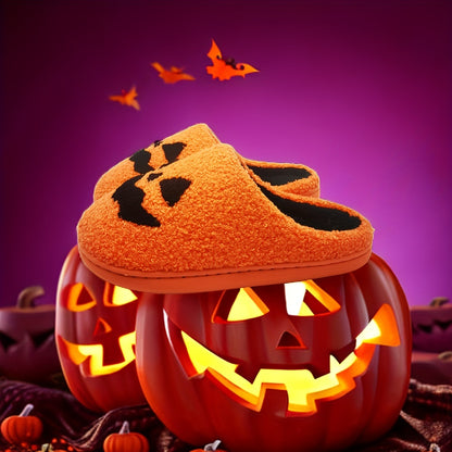 Halloween Pumpkin Pattern Slippers