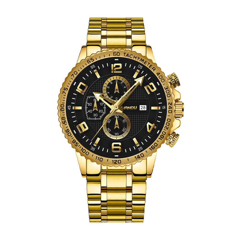 Luxury Quartz Watch Set with Bracelet