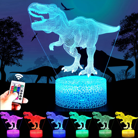 16 Colors 3D Illusion Bedside Lamp Remote Control