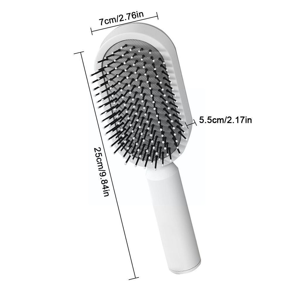 Self-Cleaning Hair Brush For Women Massage Scalp Promote Blood Circulation Anti Hair Loss