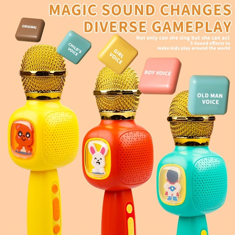 Children's Microphone; Karaoke Singing Speaker ; Integrated Music Toy; Musical Instrument Holiday Gift 3-12 Years Old