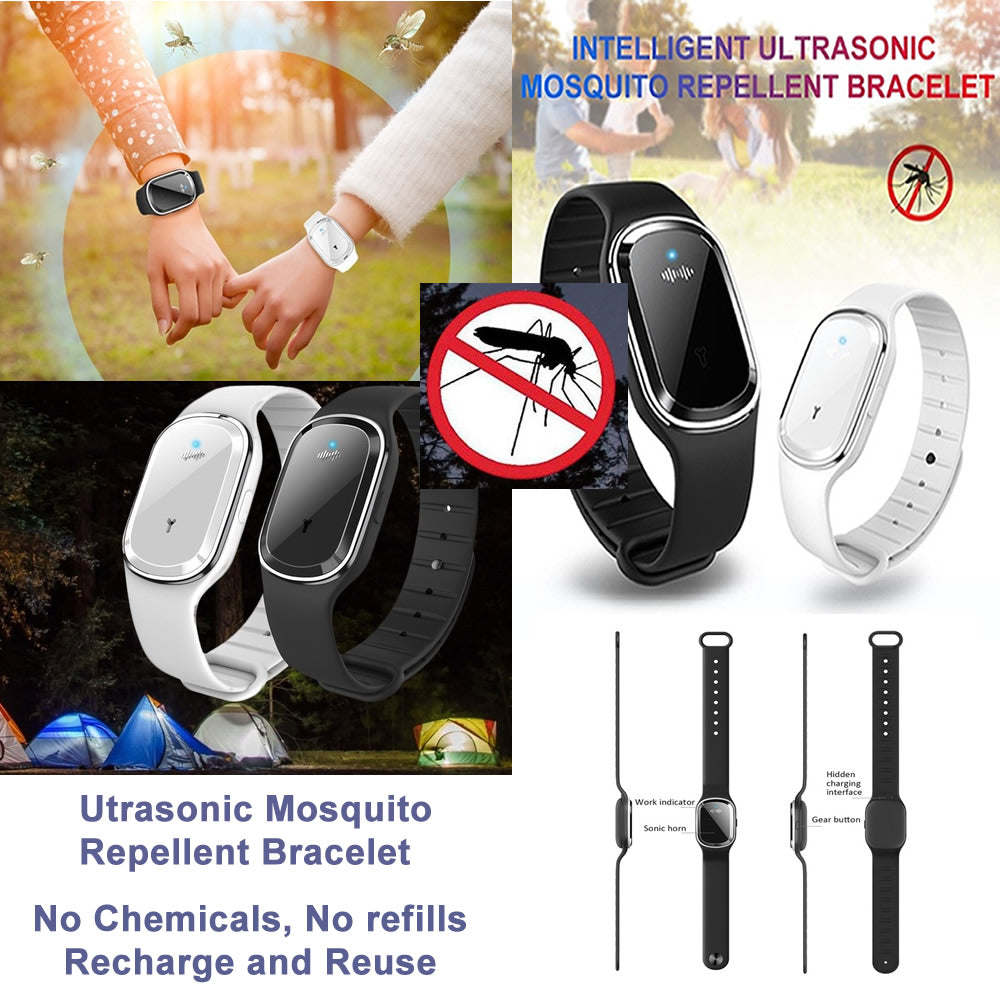 Super Shield Mosquito Ultrasonic And Electronic Repellent Watch Band
