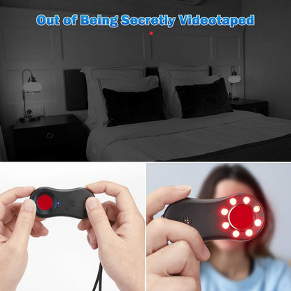 Hidden Camera Detectors; LED Hidden Device Detector With Infrared Viewfinders - Pocket Sized Anti Spy Camera Finder Locates Hidden Camera